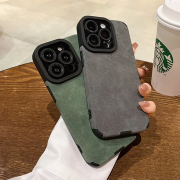 iPhone Leather Full Lens Protection Cases Cover