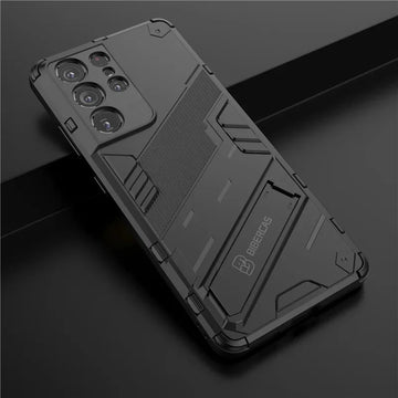 Samsung Galaxy Rugged Armor Shockproof Phone Case Holder Stand Back Cover