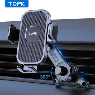 TOPK Car Phone Holder Car Phone Mount Air Vent Clip