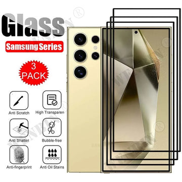 3 Pcs Screen Protector Tempered Glass For Samsung