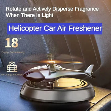 Solar Car Air Freshener Perfume Helicopter Decor Interior Decor Solar Car Rotating Aromatherapy Perfume